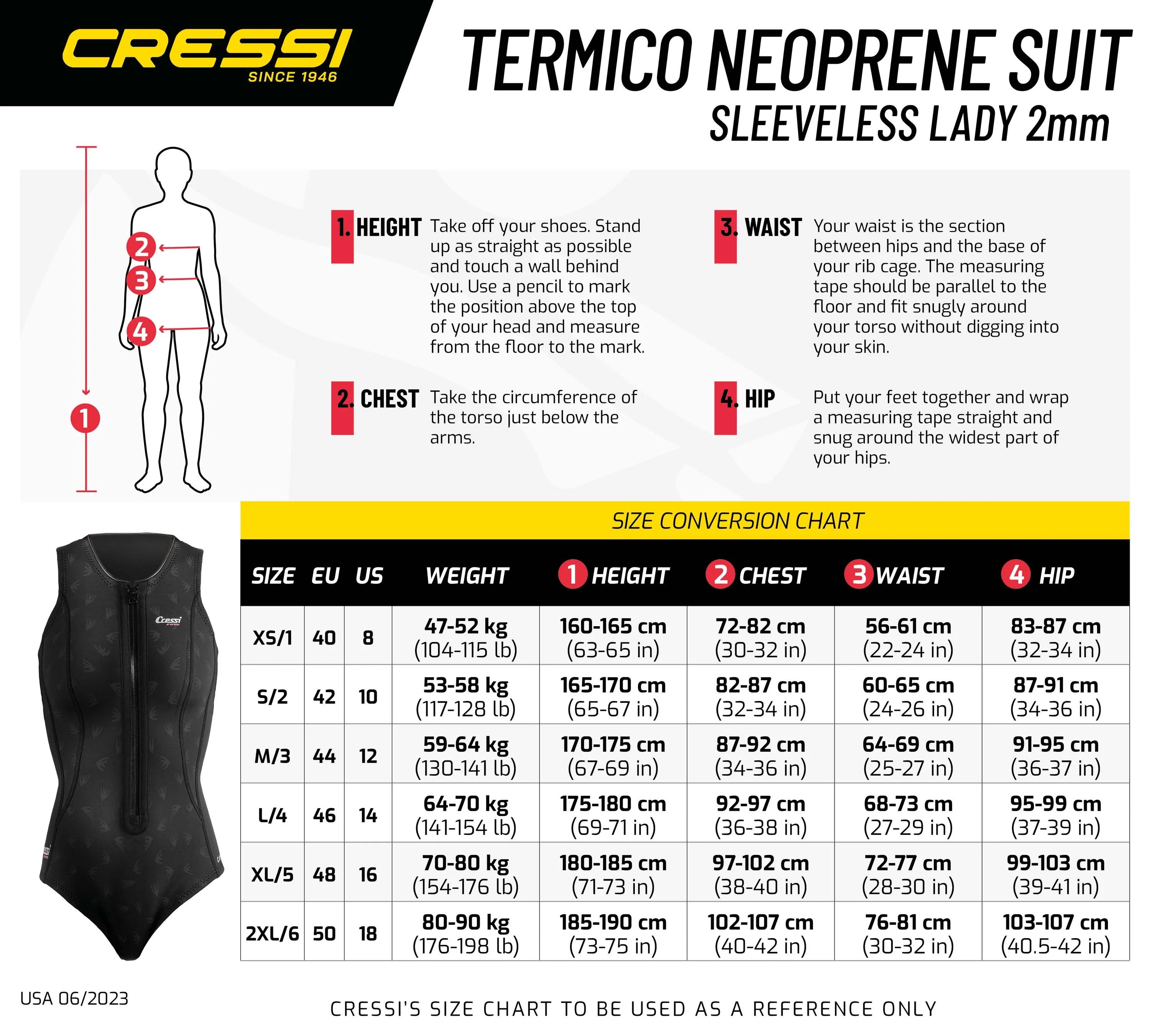 Cressi Termico 2mm Swimmsuit Neopren