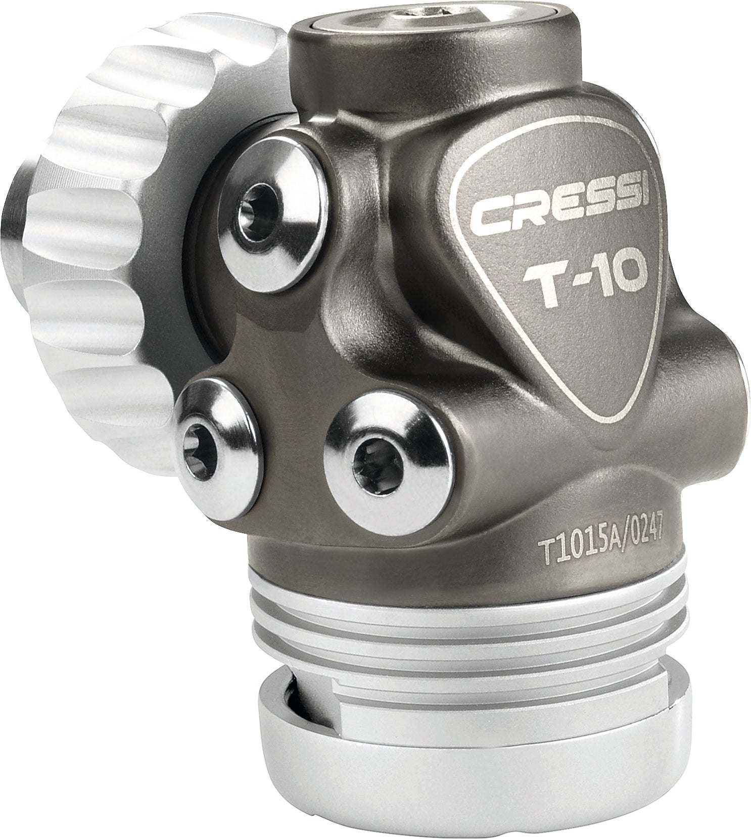 Cressi T10 SC PVD + DIN Master Titanium Cover 1.+2.Stufe